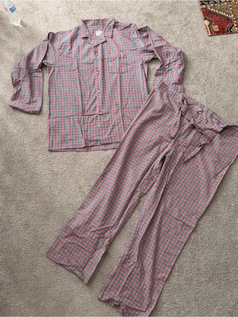 Brooks Brothers Red and Green Checked Men's Pajama Set